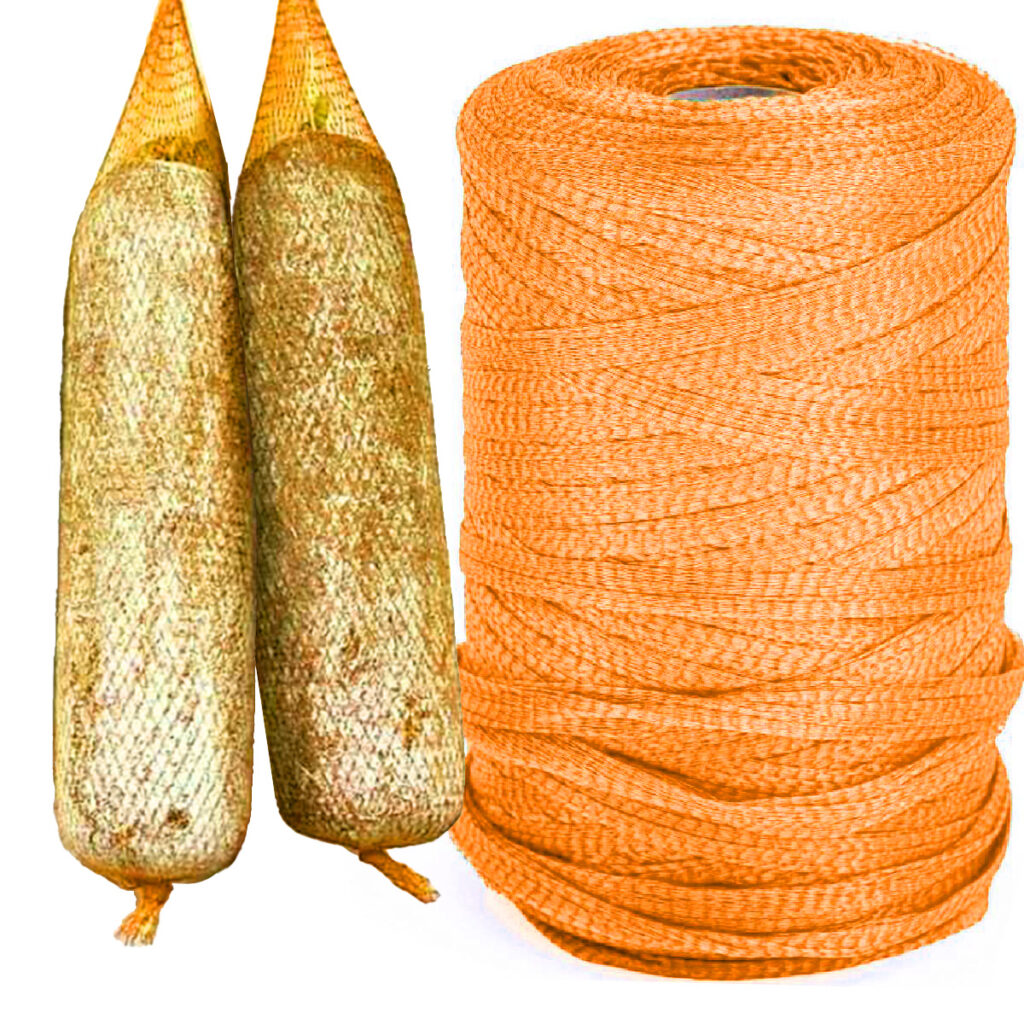 Food industry mesh, orange